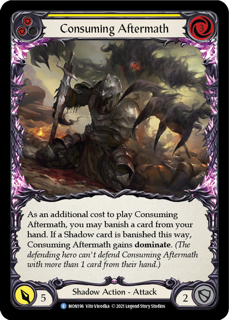 (1st Edition-RF) Consuming Aftermath (Yellow) - MON196