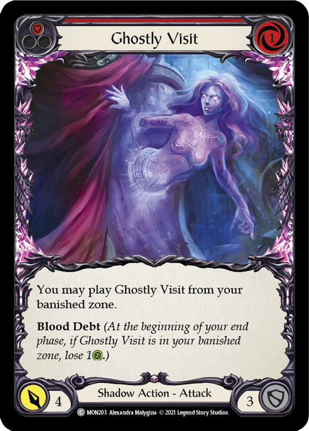 (1st Edition-RF) Ghostly Visit (Red) - MON203