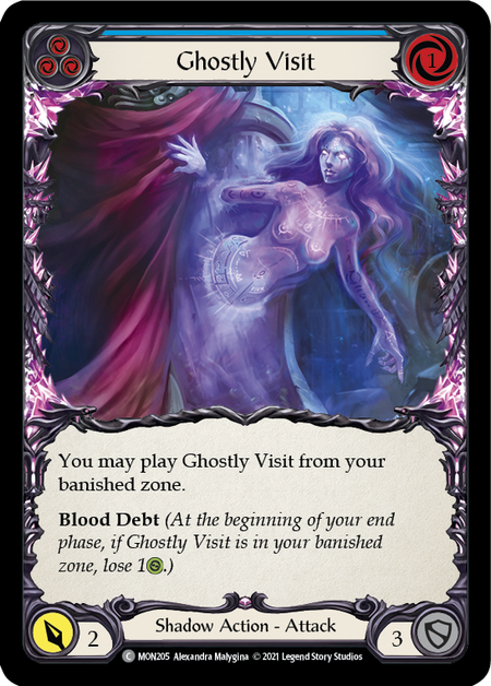 (1st Edition-RF) Ghostly Visit (Blue) - MON205