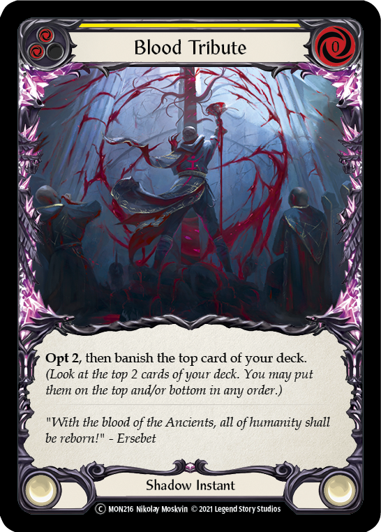 Blood Tribute (Yellow) - UL-MON216
