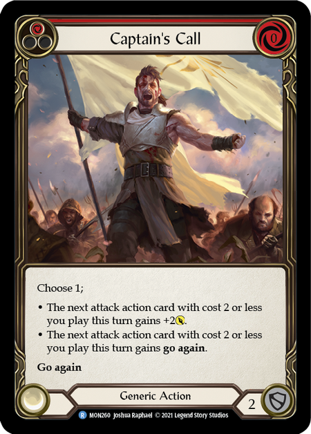 (1st Edition-RF) Captain's Call (Red) - MON260