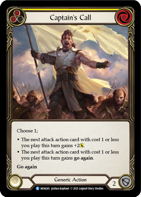 (1st Edition) Captain's Call (Yellow) - MON261
