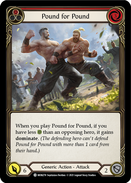 (1st Edition) Pound for Pound (Red) - MON278