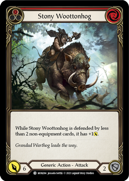 (1st Edition) Stony Woottonhog (Red) - MON284