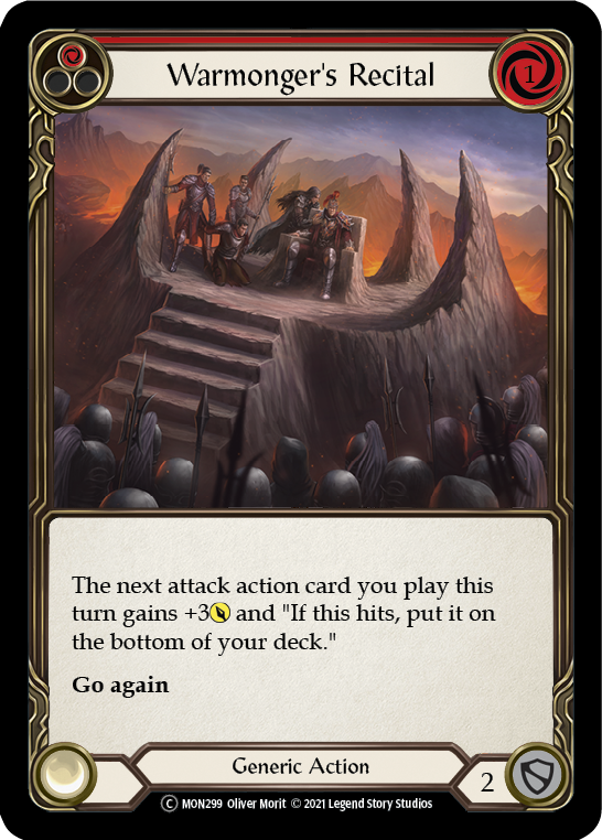 Warmonger's Recital (Red) - UL-MON299