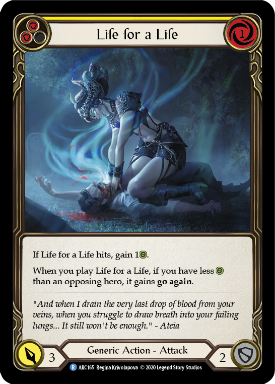 Life for a Life (Yellow) - UL-ARC165